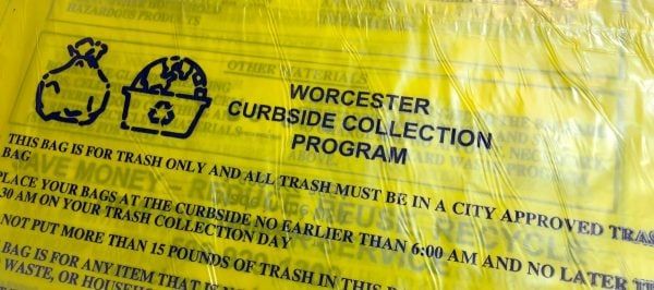 Worcester's Yellow Trash Bags Increase by 25 Cents Each